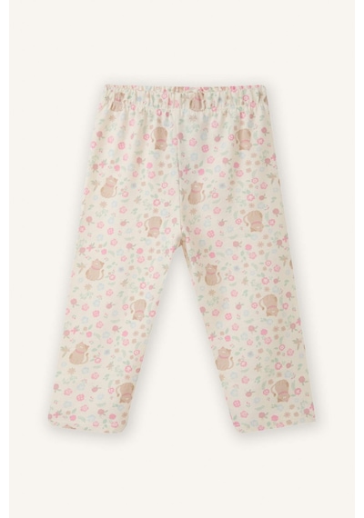 Defacto %100 Pamuklu Desenli 2'li Pijama Takımı Kız Bebek G8652A526SP