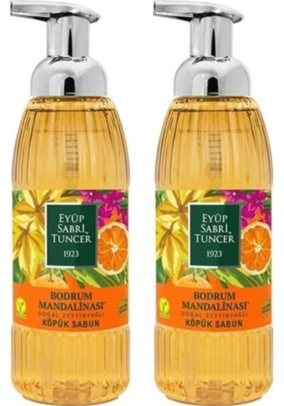 Eyüp Sabri Tuncer Bodrum Mandalinası Doğal Zeytinyağlı Köpük Sabun 500 ML x 2
