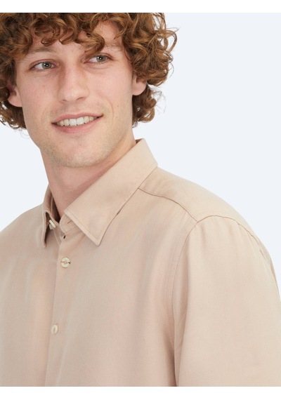 Kip Somon Regular Fit Dokuma Casual Gömlek Somon