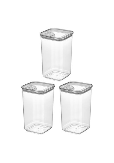 Pratik Kapak Saklama Kabı 3 X 1,2 L, Çok Renkli