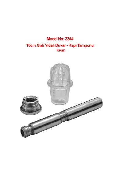 Gizli Vidalı 10cm Duvar Veya Kapı Tamponu Stoperi 5li Paket