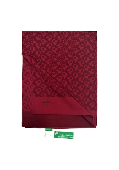 Benetton Elegante Şal - Uno - Açık Bordo