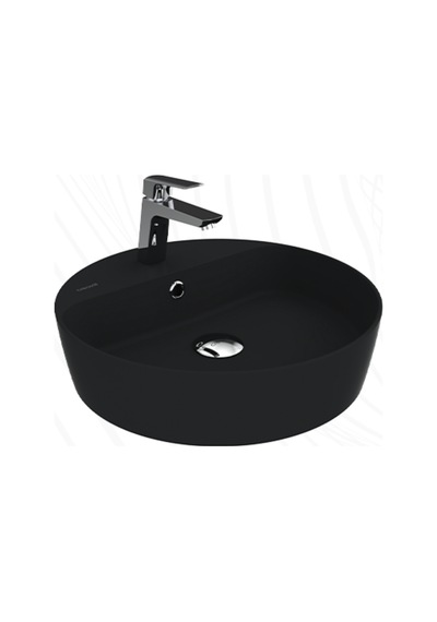 Creavit Loop LP146-00KK00E Masa Üstü Çanak Lavabo Extra Kömür Karası 45 CM