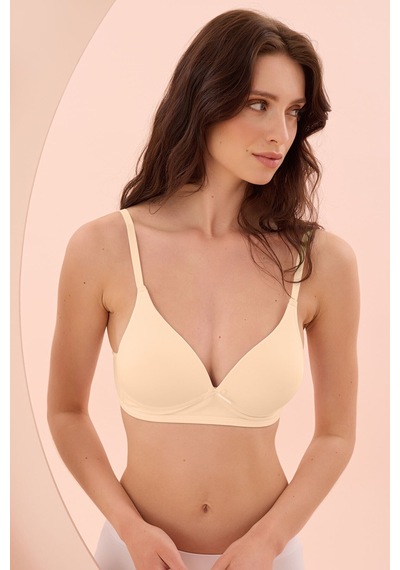 Nbb Desteksiz Balensiz İnce Askılı Üçgen Sütyen/bralet-3680 Ten Rengi