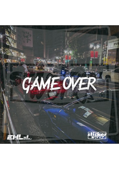 Game Over Sticker Beyaz