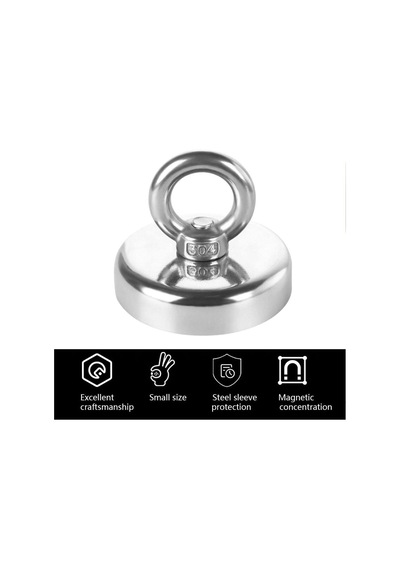 D20 10kg 20mm Askılı Güçlü Neodyum Mıknatıs Banyo Tuvalet Mutfak Askı Raf