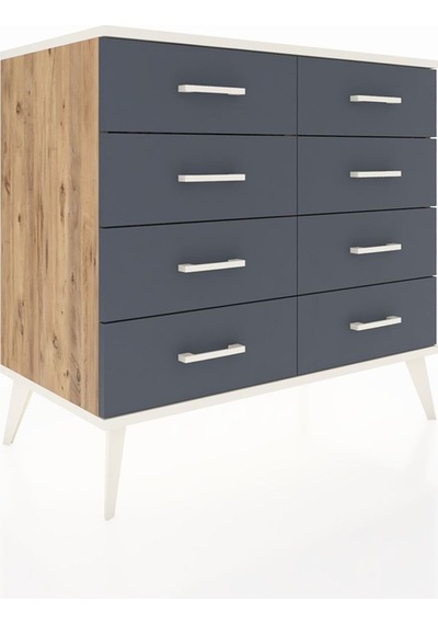 Hyperion Şifonyer 8 Çekmeceli 88x44x80 Çam-aytaşı/antrasit Aytaşı/antrasit Hyperion Şifonyer 8 Çekmeceli 88x44x80 Çam-aytaşı/antrasit Aytaşı/antrasit