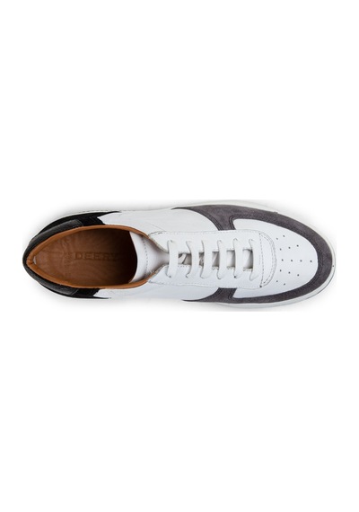 Deery Hakiki Deri Gri Erkek Sneaker Ayakkabı - 01965Mgrıe01 Gri