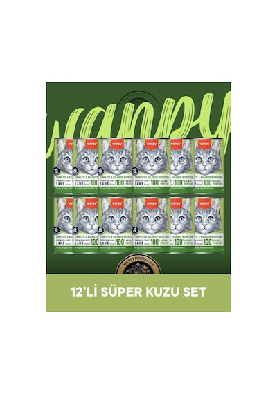 Wanpy Kedi Konserve Mama 375 Gr Kuzulu X 12