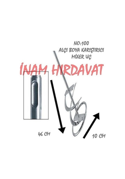 Boya - Alçı Karıştırıcı Mixer Uç - No : 100 N11.338