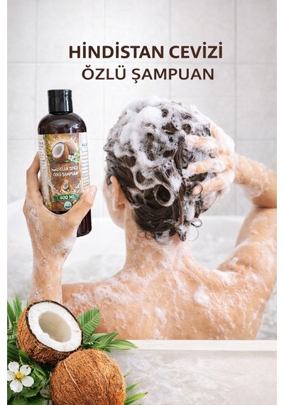 Herbliss Hindistan Cevizi Özlü Şampuan 400 Ml Nemlendirici, Onarıcı Ve Parlaklık Veren Saç Bakımı