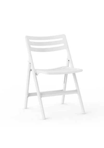 Katlanır Plastik Sandalye 2'li Set Beyaz