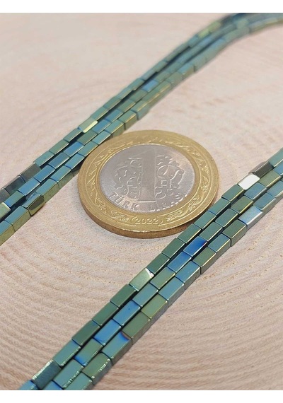 Bileklik Boy Hematit Taşı Dizi 2 4mm 49666 Yarım Dizi 17cm Uzunluğundadır Çok Renkli