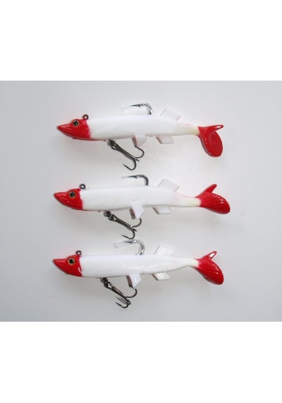 3'Lü Kırmızı Beyaz Turna Silikon Set 12 CM 22 G