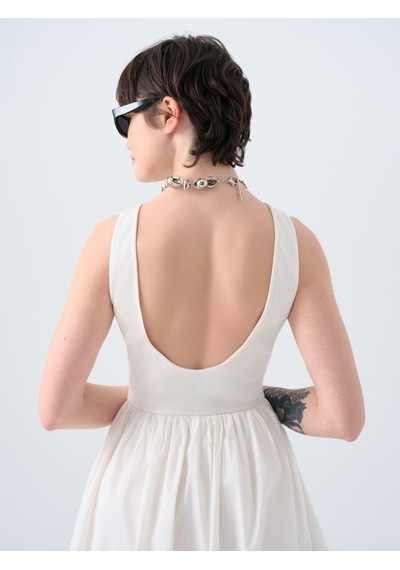 LOFT Regular Fit Kadın Elbise Beyaz