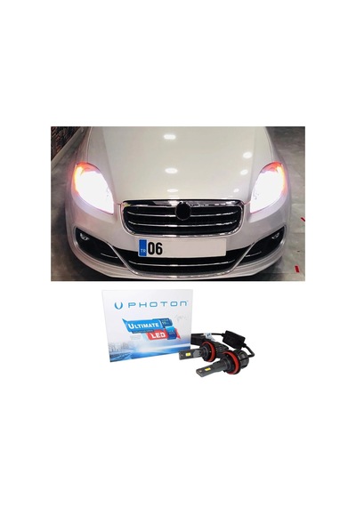 Fiat Linea Led Xenon Sis Farı Ampulü H1 Ultimate 9500 Lumens Yeni Seri Beyaz