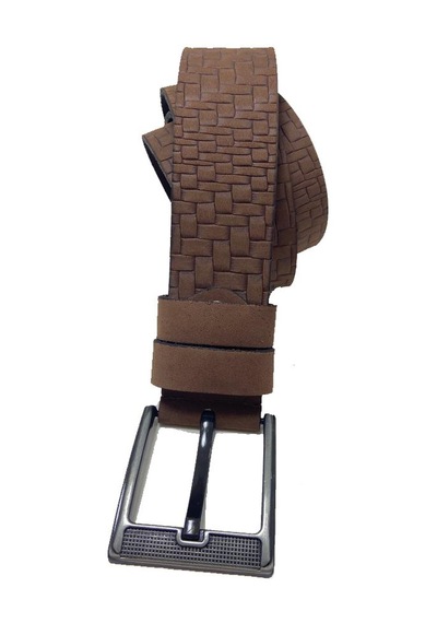 Hakiki Deri Erkek Kot Kemeri 4,5 Cm Kahverengi