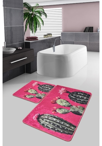Cacto Djt 2 Li Set Banyo Paspas Seti Çok Renkli