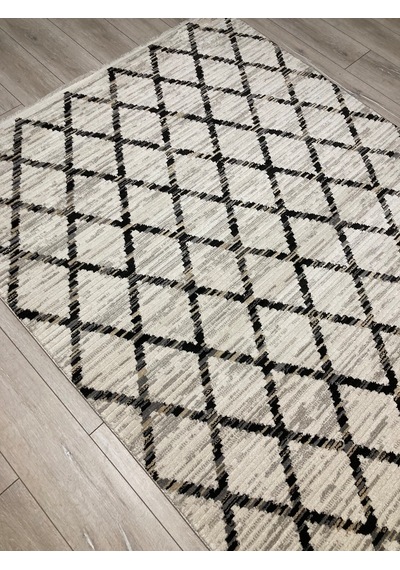 Dinarsu Nero Soft Iplik+etnik Desen+200x290 +12 Mm+çok Yu