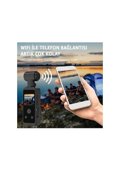 4k Ultra Hd Aksiyon Kamerası 270 Geniş Açı Döner Klips Su Geçirmez Kılıf Wifi Kamera Najmaddin