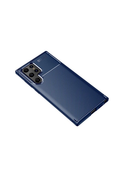 Samsung Uyumlu Galaxy S22 Ultra Kılıf Karbon Silikon Case Kapak