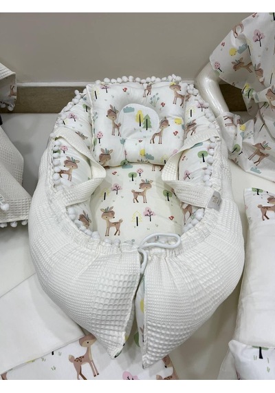 Tr Çok Amaçlı Babynest, Puset Örtüsü Ve Minderi,alt Açma Ve Battaniye, Nevresim Takımı Emzirme Minderi, Emzirme