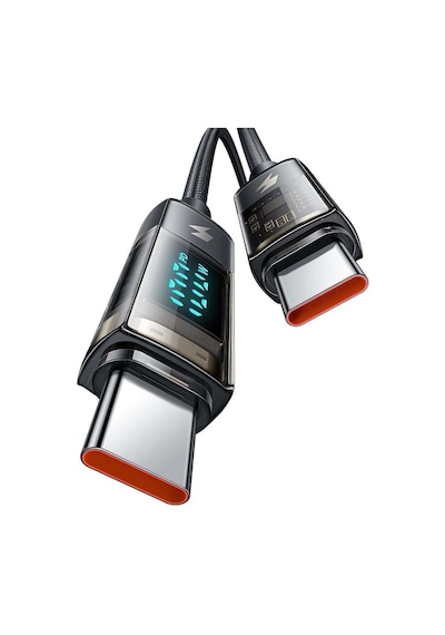 Mcdodo Ca-3610 100w Type-c To Type-c Dijital Ekranlı Hızlı Şarj & Data Kablosu 1.2m - Siyah