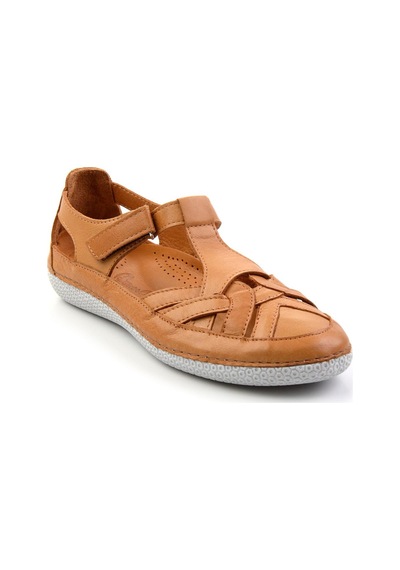 Bambi Taba Leather Kadın Sandalet K05303100003 Taba