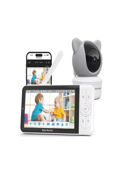 Wi-fi Tuya App + Monitörlü 5'inç 1080p Gece Görüşlü İntercom Ip B