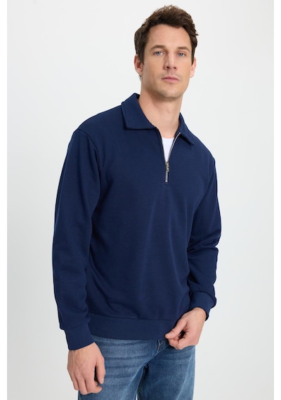 Tudors Erkek Relax Fit Rahat Kesim Pamuklu 3 İplik Fermuarlı Polo Yaka Lacivert Sweatshirt-41820 Lacivert Tudors Erkek Relax Fit Rahat Kesim Pamuklu 3 İplik Fermuarlı Polo Yaka Lacivert Sweatshirt-41820 Lacivert