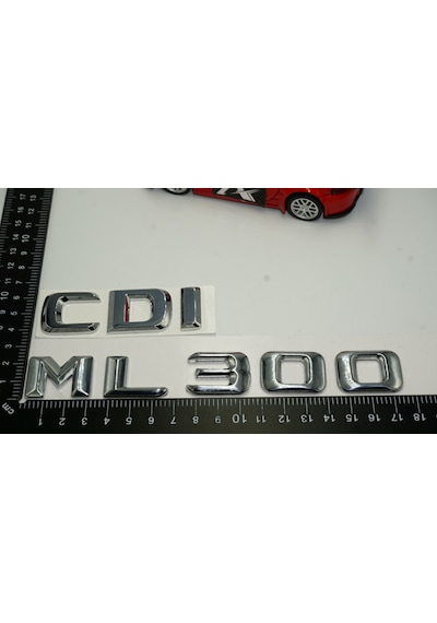 Benz ML 300 CDI Bagaj Krom Metal 3M 3D Yazı Logo