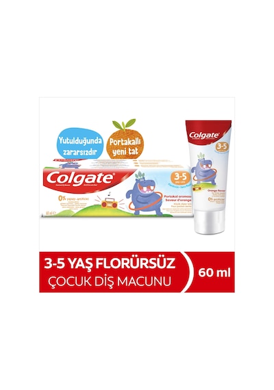 Colgate 3 - 5 Yaş Portakal Aromalı Çocuk Diş Macunu 60 ML