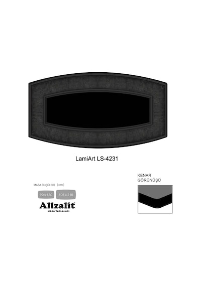Lamiart Masa Tablası 90x180 - Dclamart-4231 Çok Renkli