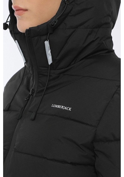 Lumberjack Apreski Coat Erkek Siyah Kadın Mont 2sn31 001