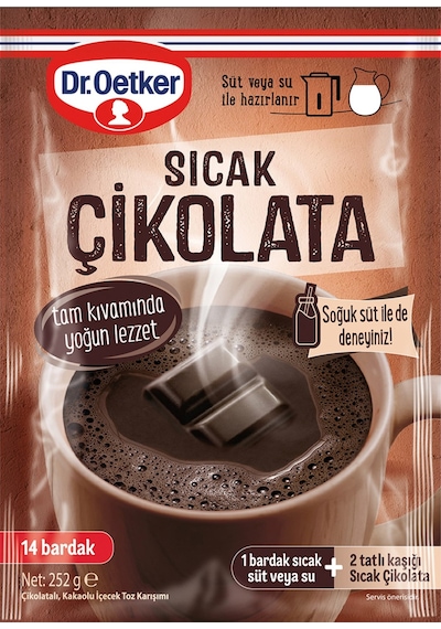 Dr. Oetker Sıcak Çikolata 252 Gr 14 Bardak X 3 Adet 250 G