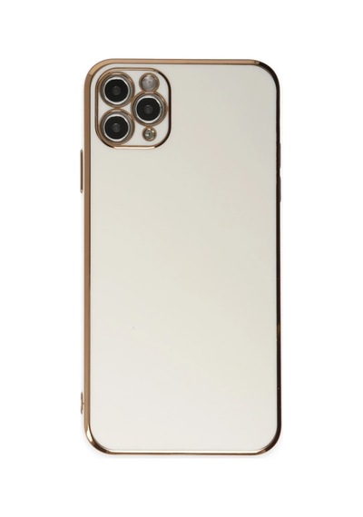 Apple Uyumlu iPhone 11 Pro Max Kılıf Volet Silikon - Beyaz 0.2M-Çok Renkli