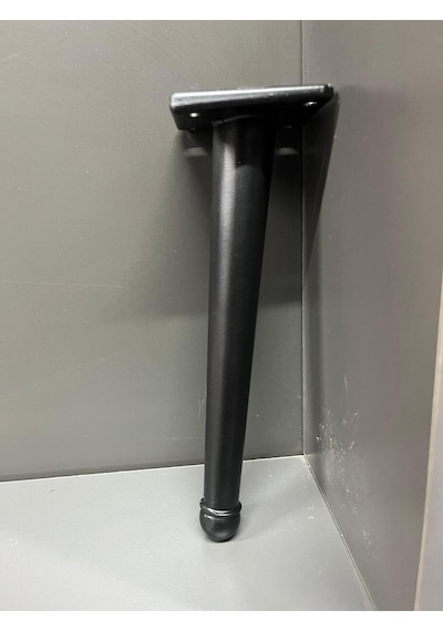 Bone X Metal Ayak 20cm Mat Siyah Koltuk Puf Dolap Tv Ünite Modern Mobilya Ayağı Komidin Konsol