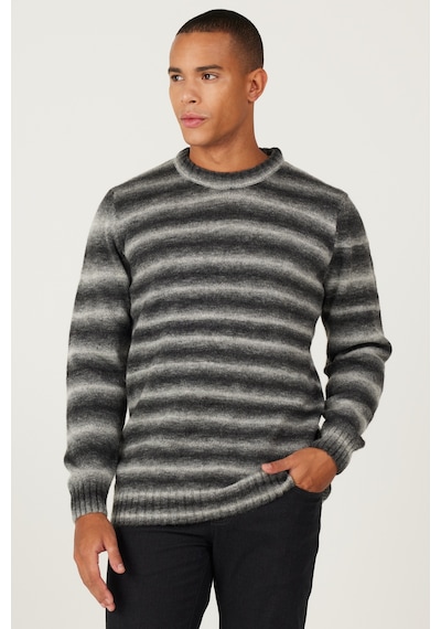 AC&Co / Altınyıldız Classics Erkek Antrasıt Grı Standart Fit Normal Kesim Bisiklet Yaka Triko Kazak Antrasit Gri AC&Co / Altınyıldız Classics Erkek Antrasıt Grı Standart Fit Normal Kesim Bisiklet Yaka Triko Kazak Antrasit Gri