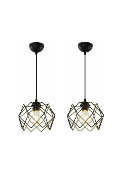 Trend Kitchen 2 Adet Koza Sarkıt Avize Salon, Mutfak, Koridor, Antre Siyah