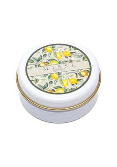 Limon Çiçeği Kokulu Vegan Teneke Mum 50 x 22