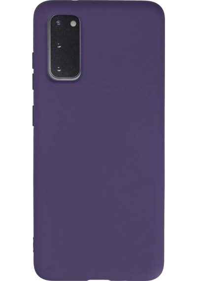 Newface Samsung Uyumlu,  Galaxy S20 Kılıf Nano İçi Kadife Silikon - Mor