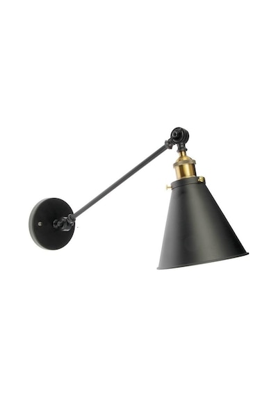 Riolight Retro Çift Mafsallı Metal Aplik Siyah