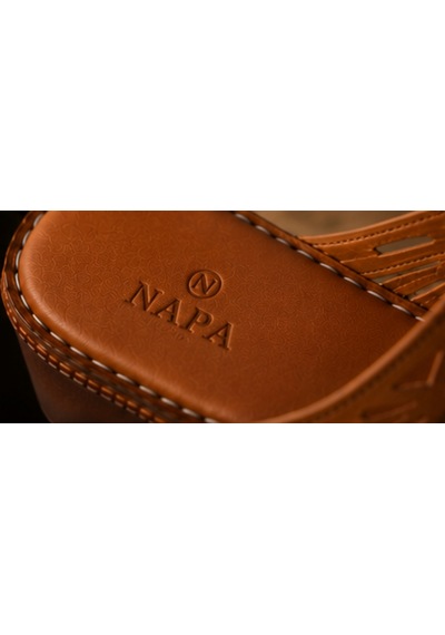 N Napa Shoe Np.1264.taba Deri Terlik
