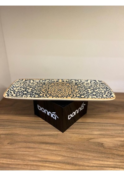2 Li Uzun Servis Tabağı / Dikdörtgen Sunum Tabağı / Meze Tabağı 34x16 Cm Bonna Alhambra Moove Platte