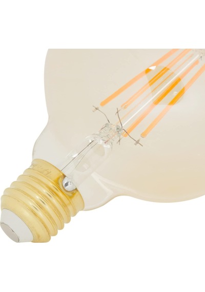 Panasonıc E27 G95 Lamba, Sarı Işık 7w 630lm 2000k Sku: Smg8690010158109 Açık Kahverengi