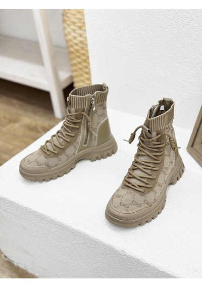 25k310-22 Örme Triko Boğazlı Sneaker Spor Ayakkabı Kadın 001