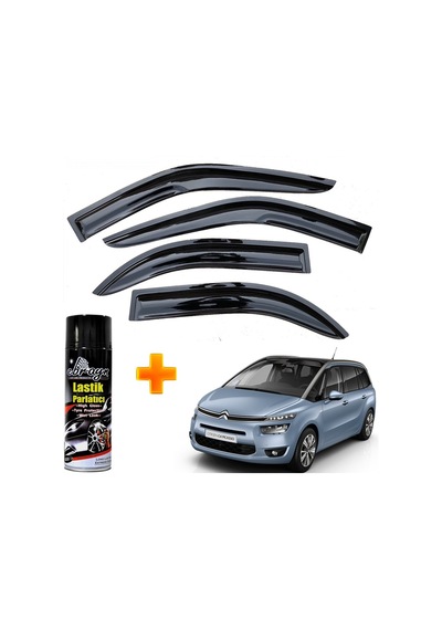 C4 Grand Picasso 7 Koltuk Mügen Cam Rüzgarlığı 2007-2012 Arası 4 Lü Takım +500ml Lastik Parlatıcı