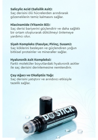 Do Stick Boost - Do Hair Boost Grow On Essence Hair Revial Serum 10ml - Saç Çıkarıcı Roll Up Serum 4'lü 2 Aylık Paket