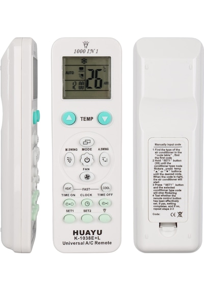 Huayu K-1038e+l 1000in1 Universal Ac Akıllı Klima Kumandası