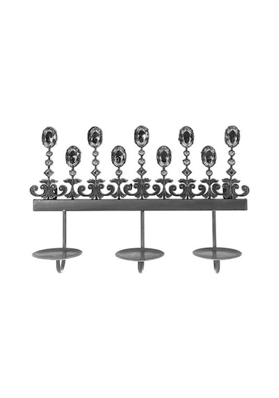 Vitale Raw Taşlı Metal Mumluk 5X30 CM Ak.Ga0001